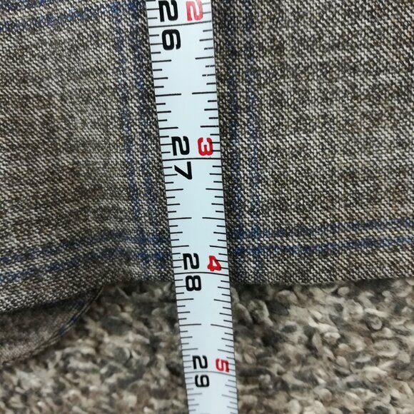 Ted Baker London Sport Coat Flannel Wool Sharkskin Windowpane Plaid Blue 40S - Picture 14 of 15